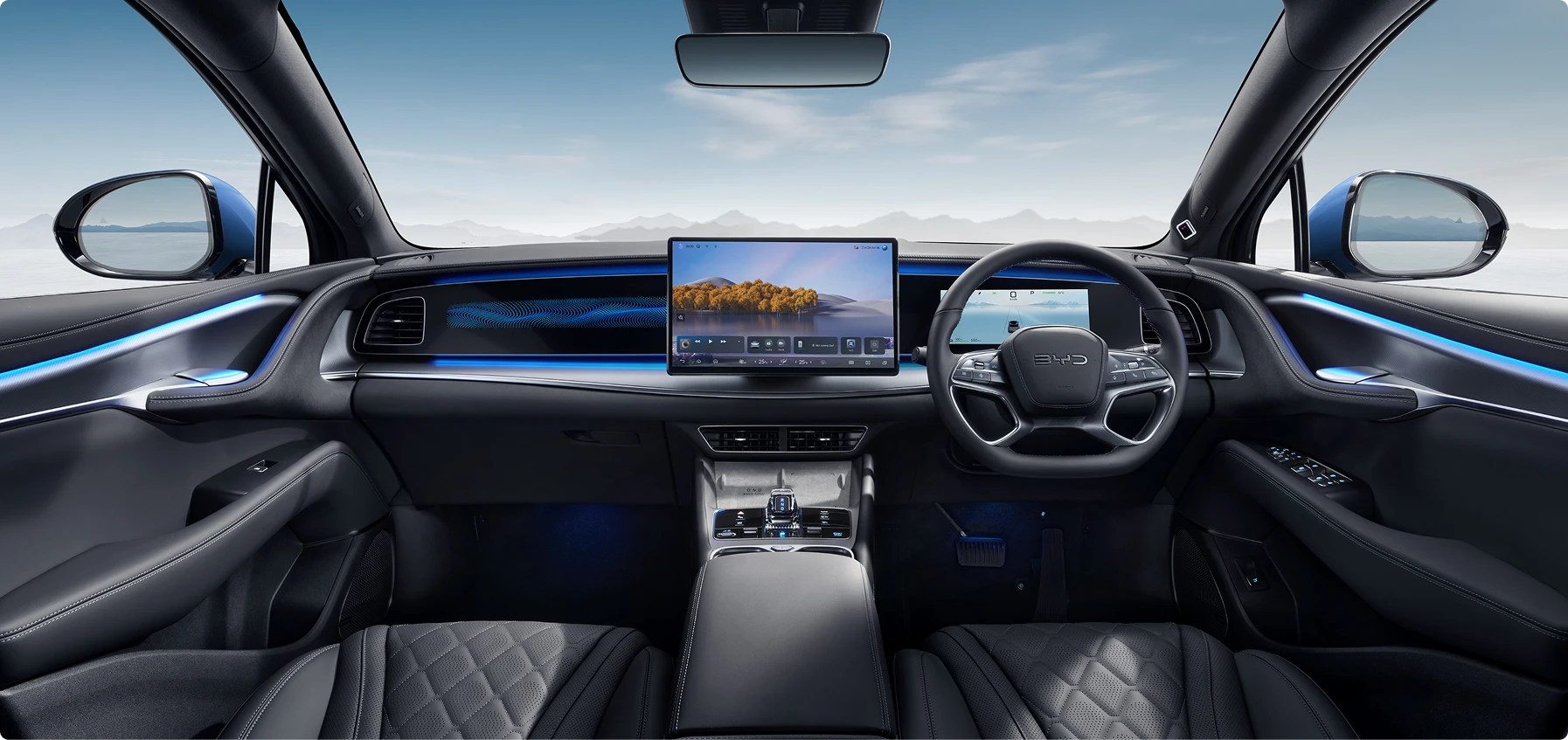 Premium quilted Nappa leather seats